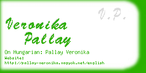 veronika pallay business card